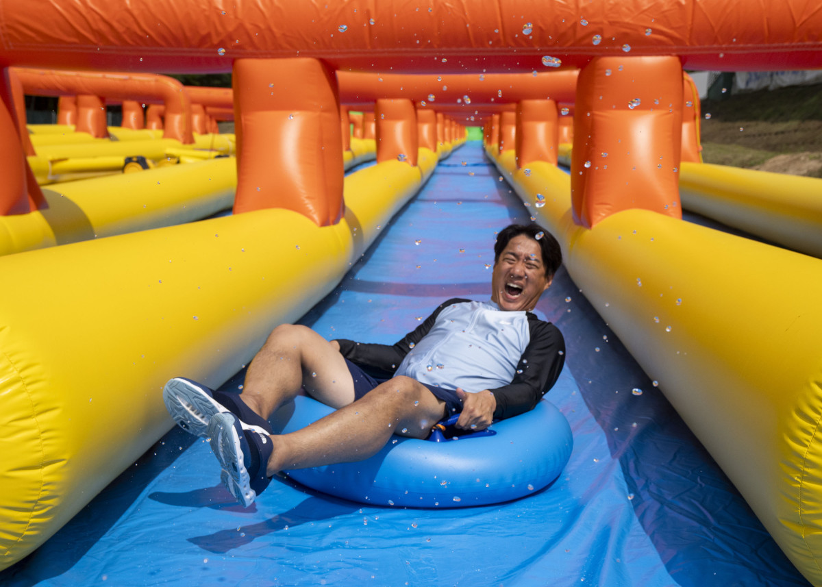 ▲스플래쉬 슬라이드. (사진제공=삼성물산 리조트부문)