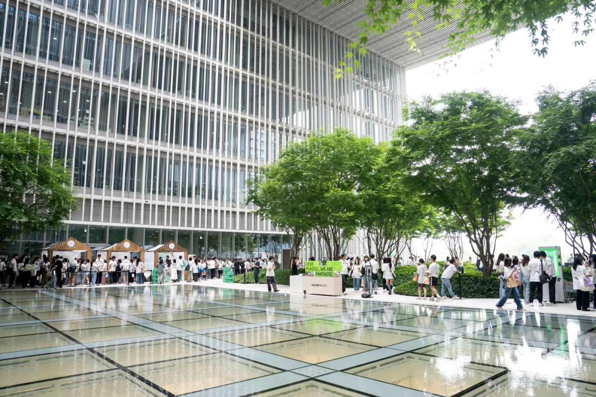 ▲ 5월 31일 서울 용산구에 있는 아모레퍼시픽 본사에서 플라스틱 없는 페스티벌 '판타스틱 데이(FANTASTIC DAY)'가 열렸다. (사진제공=아모레퍼시픽)