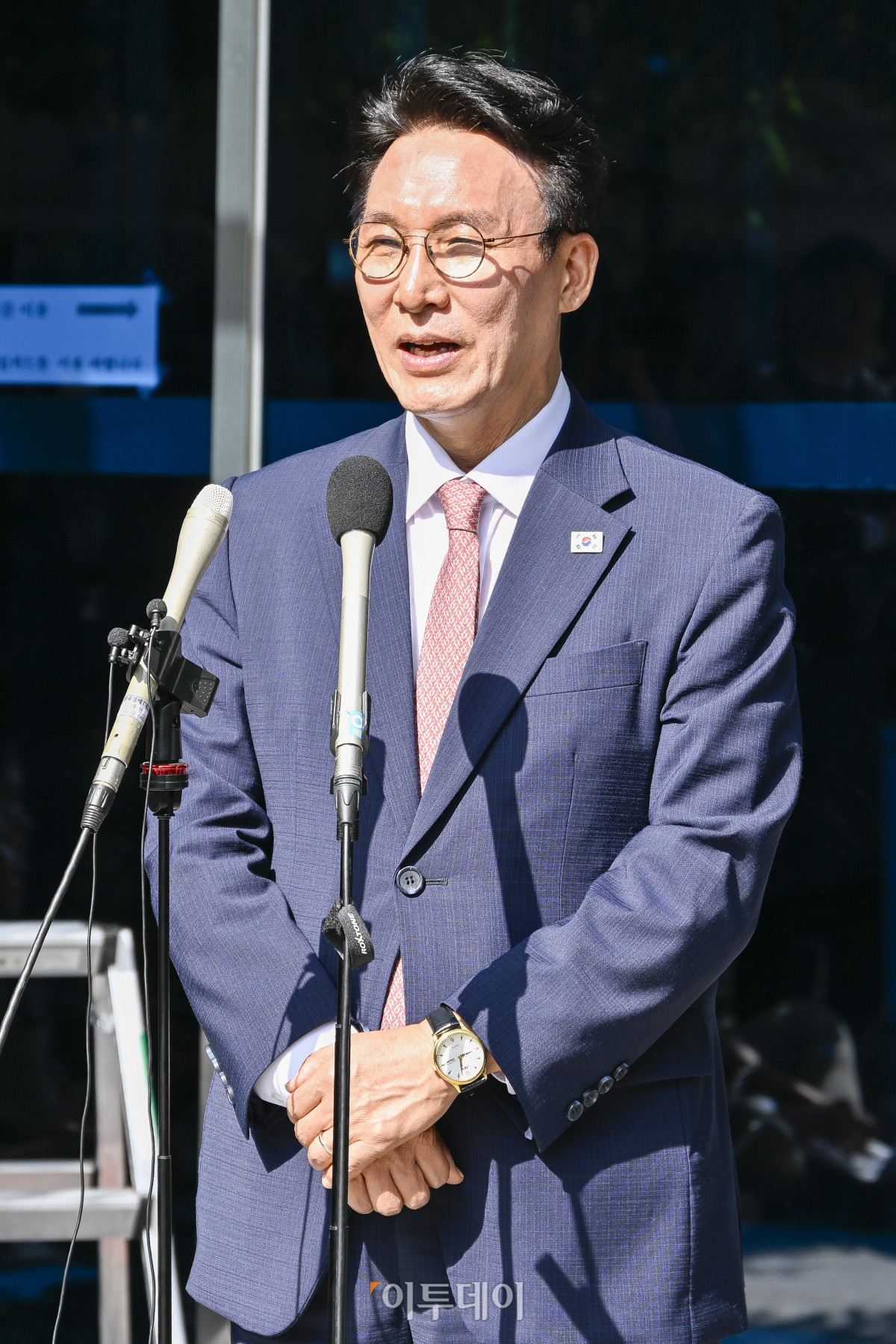 ▲김민석 국무총리 후보자가 5일 서울 종로구 금융감독원 연수원에 마련된 인사청문회 사무실에 출근하며 지명 소감을 밝히고 있다. 이재명 대통령은 새 정부의 첫 국무총리로 김민석 더불어민주당 의원을 지명했다. 조현호 기자 hyunho@