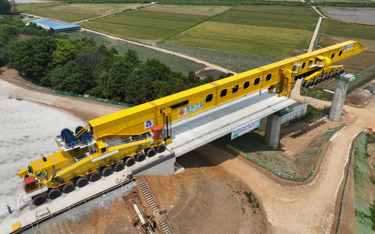 ▲호남고속철도 PSM공법. (사진제공=동부건설)