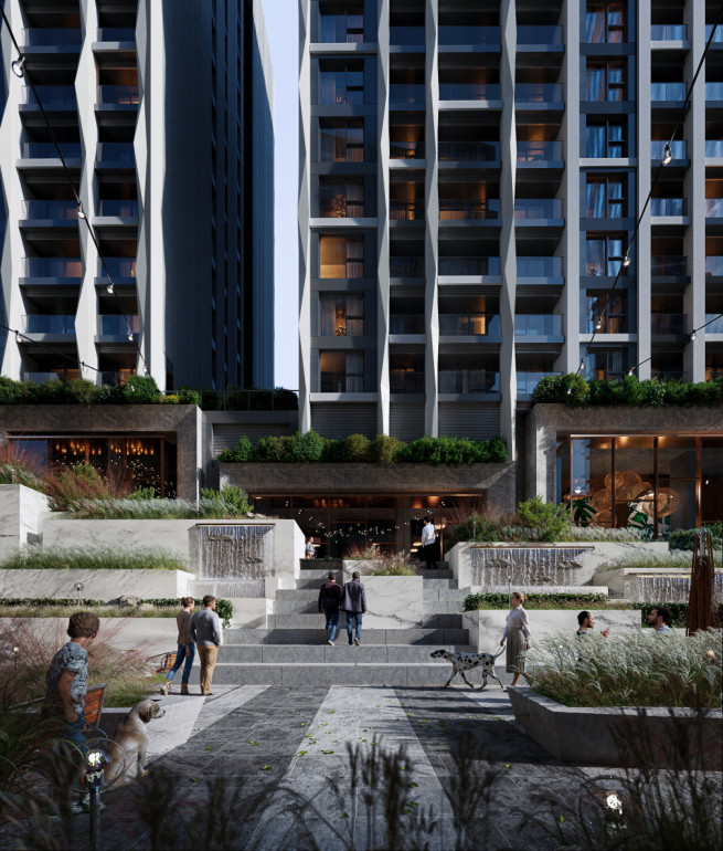 ▲'더파크사이드 서울' 오피스텔 투시도. (사진제공=더파크사이드 서울)