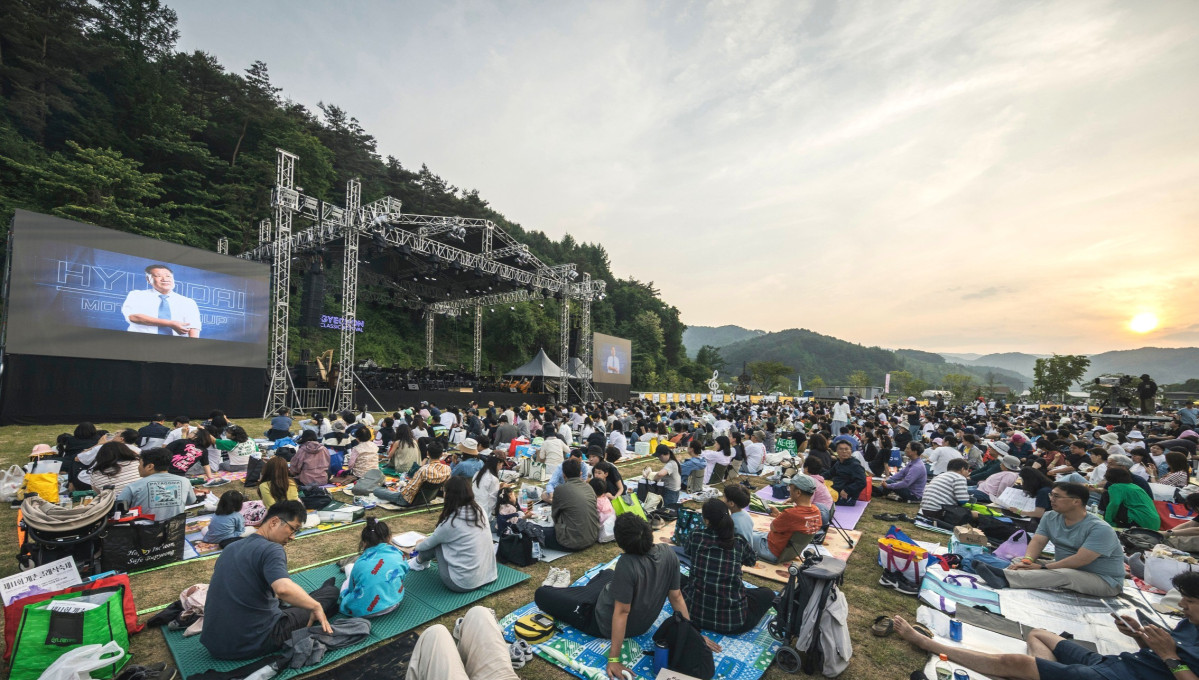 ▲계촌 클래식 축제 중 별빛콘서트 전경.
 (사진=현대차 정몽구 재단)