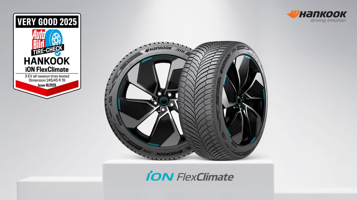 ▲전기차 전용 올웨더 타이어 ‘아이온 플렉스클라이밋(iON FlexClimate)’ (사진=한국타이어)