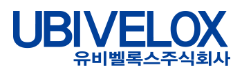 ▲지역화폐 정산플랫폼에 스마트카드를 공급 중인 유비벨록스의 영문 및 한글 로고가 보이고 있다.