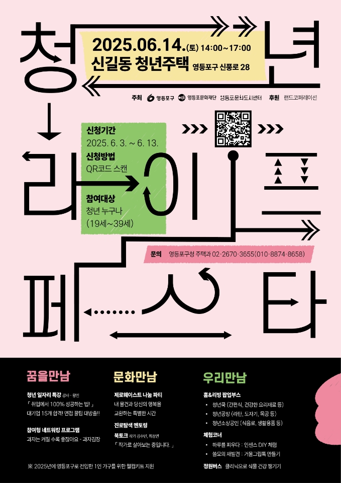 ▲영등포구 청년 라이프 페스타 홍보 포스터.