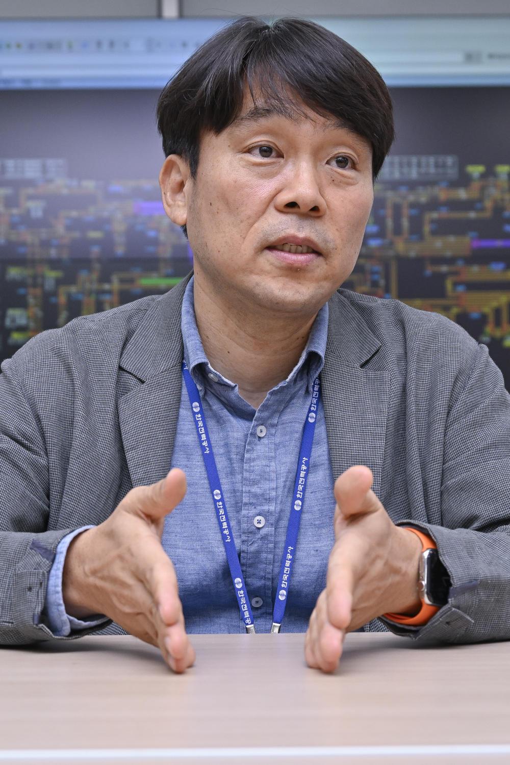 ▲이재걸 한국전력공사(KEPCO) 전력연구원 전력계통연구소 계통해석팀장이 24일 대전시 유성구 문지동 KEPCO 전력연구원에서 이투데이와 인터뷰 하고 있다. ( 사진=조현호 기자 hyunho@)