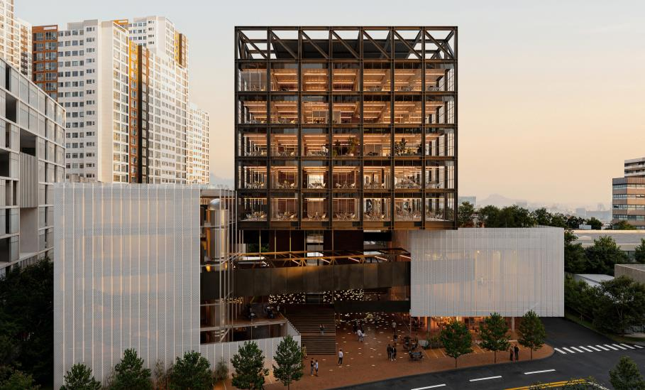 ▲ 서울창업허브 구로 신축사업의 최종 당선작인 건축학동건축사사무소 작품 조감도.  (자료제공=서울시)