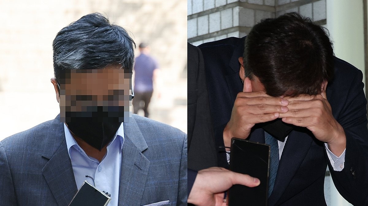 ▲ ‘수백억 원대 부당 대출 의혹’을 받고 있는 IBK기업은행 직원 조모(왼쪽) 씨와 전직 직원 김모 씨가 11일 구속 전 피의자 심문(영장실질심사)을 받기 위해 서울 서초동 서울중앙지법에 출석하고 있다. (연합뉴스)