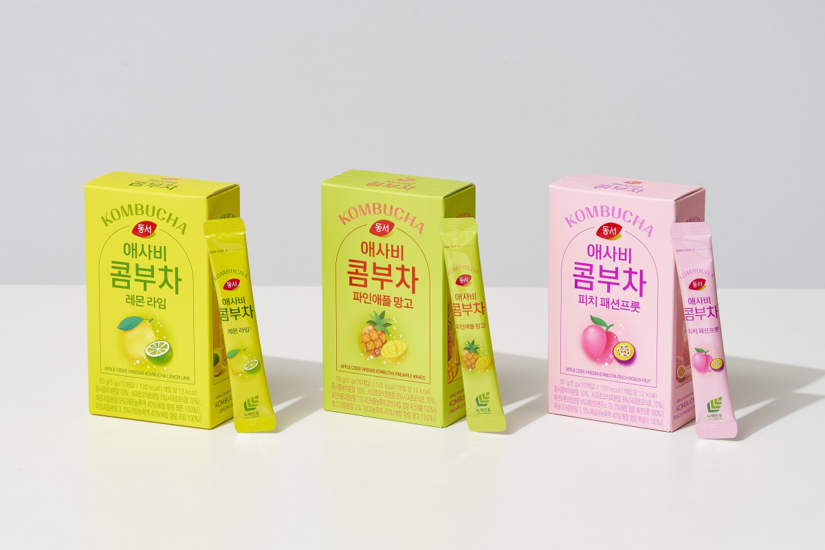 ▲동서 애사비 콤부차 3종 (사진제공=동서식품)