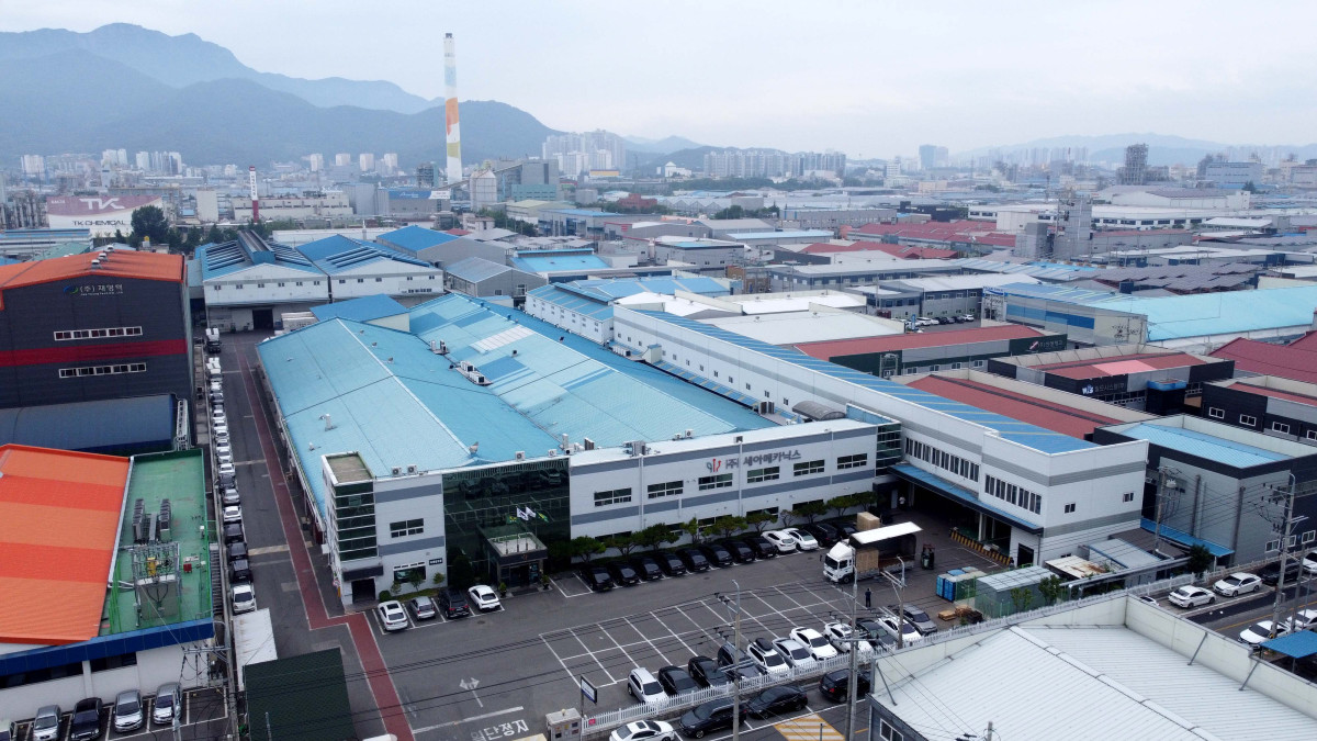 ▲13일 경북 구미시 세아메카닉스 공장 전경. 신태현 기자 holjjak@