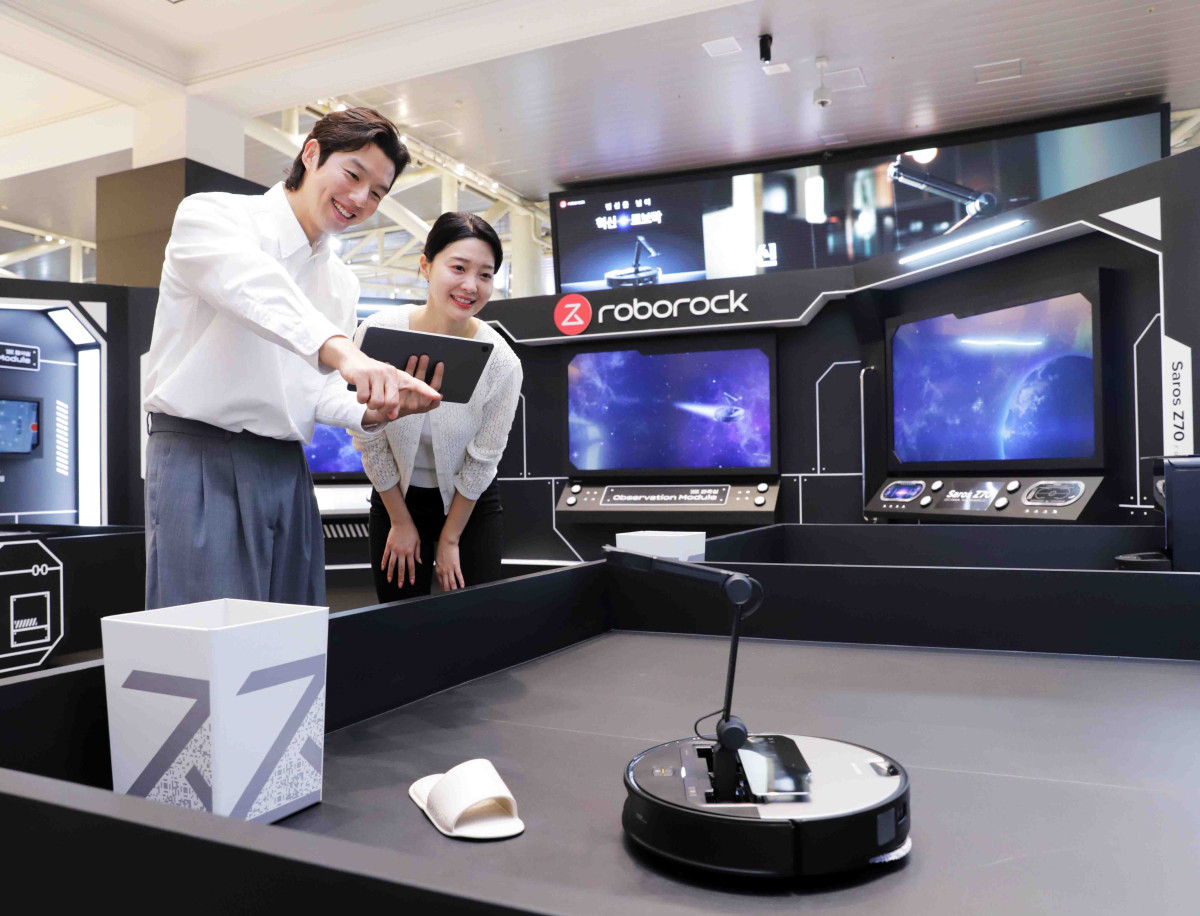 ▲신세계백화점 강남점 오픈스테이지 '로보락' 신제품 팝업 행사장. (사진제공=신세계백화점)
