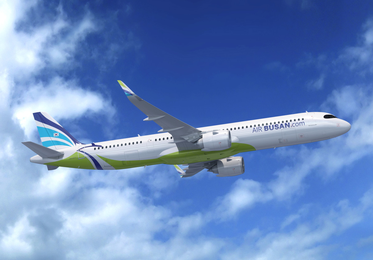 ▲에어부산 A321neo 항공기. (사진=에어부산)