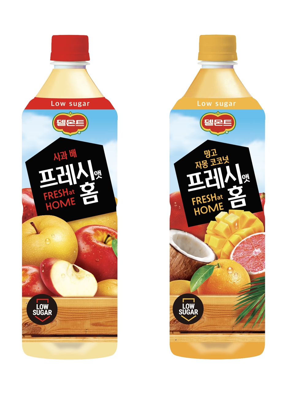 ▲델몬트 프레시앳홈. (사진제공=롯데칠성음료)