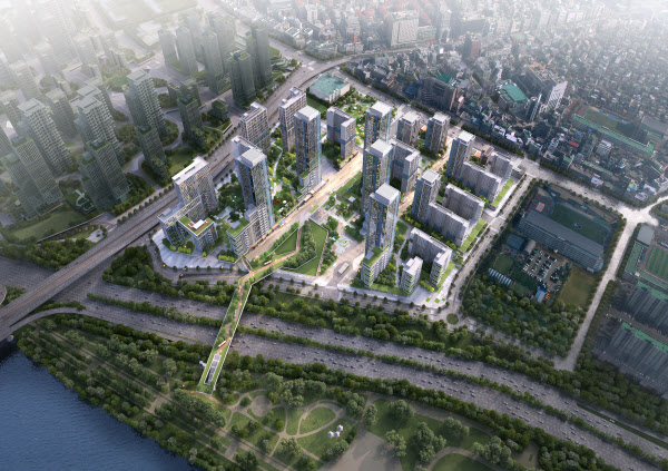▲압구정 2∼5구역 재건축 신속통합기획 전체 조감도. (자료제공=서울시)