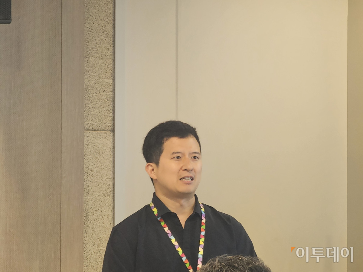 ▲20일 구글코리아는 서울 강남구 사옥에서 ‘2025 AI 워크샵’을 열었다. 사진은 김기환 구글코리아 매니저 (이은주 기자 letswin@)