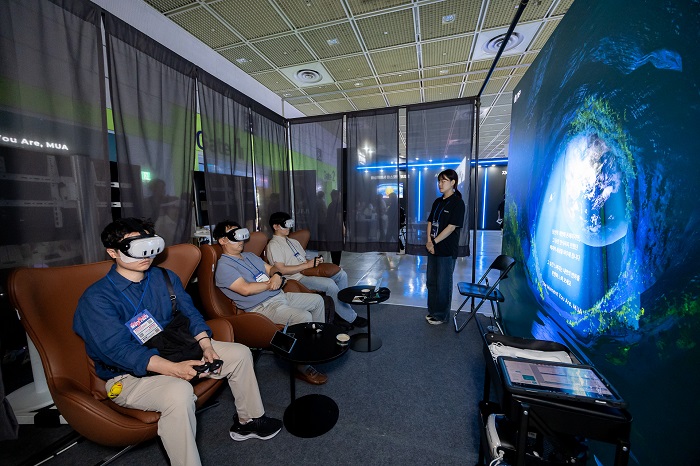 ▲MVEX 무아 체험 현장 (엔피 제공)