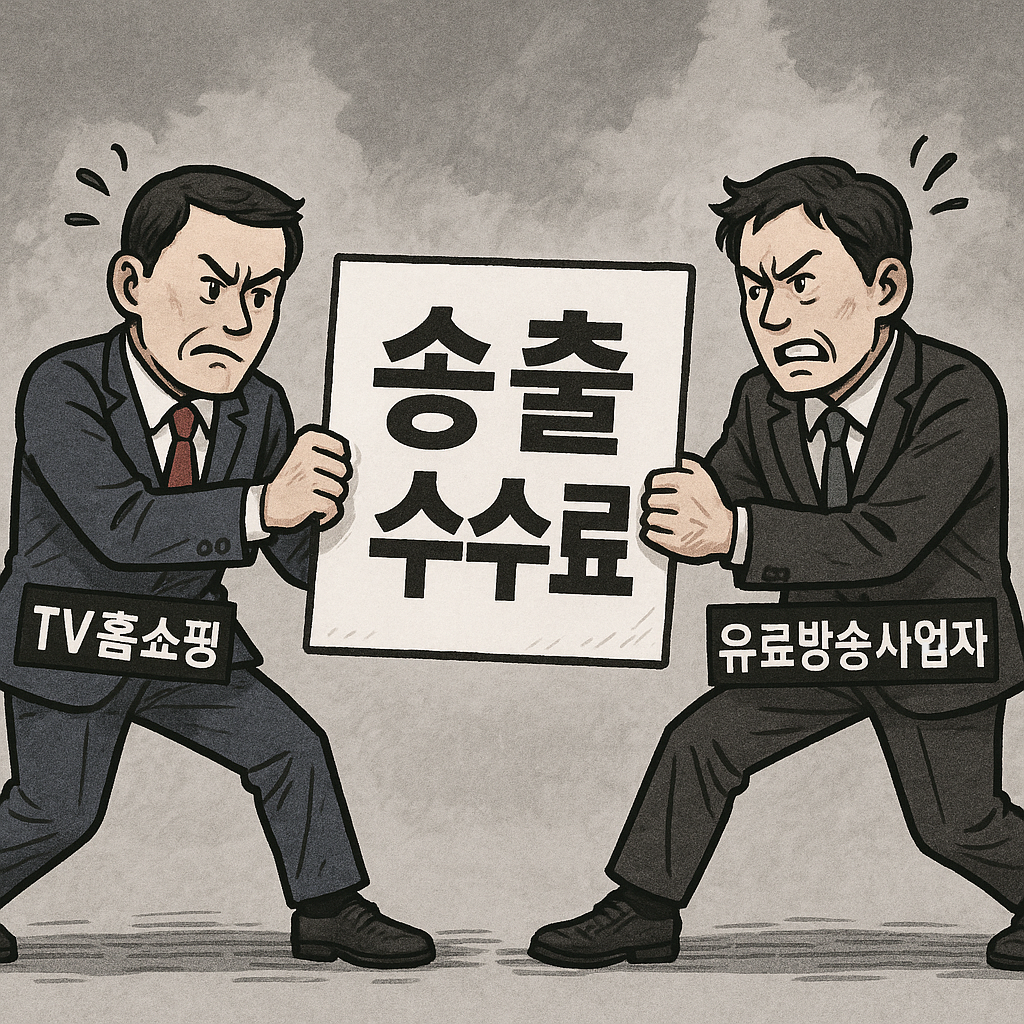 ▲TV홈쇼핑과 유료방송사업자간 송출 수수료 갈등 (챗GPT/무단전재 금지)