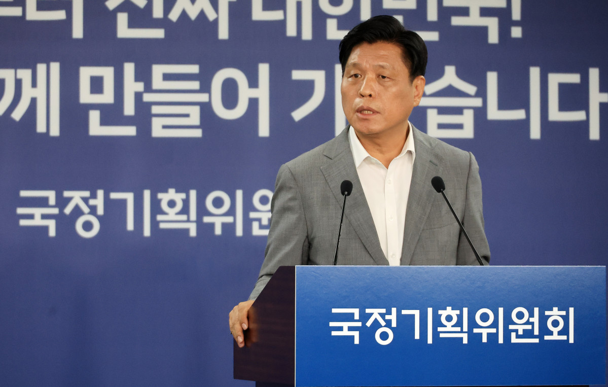 ▲국정기획위원회 조승래 대변인이 20일 서울 종로구 국정기획위원회에서 브리핑하고 있다. 2025.6.20 (연합뉴스)