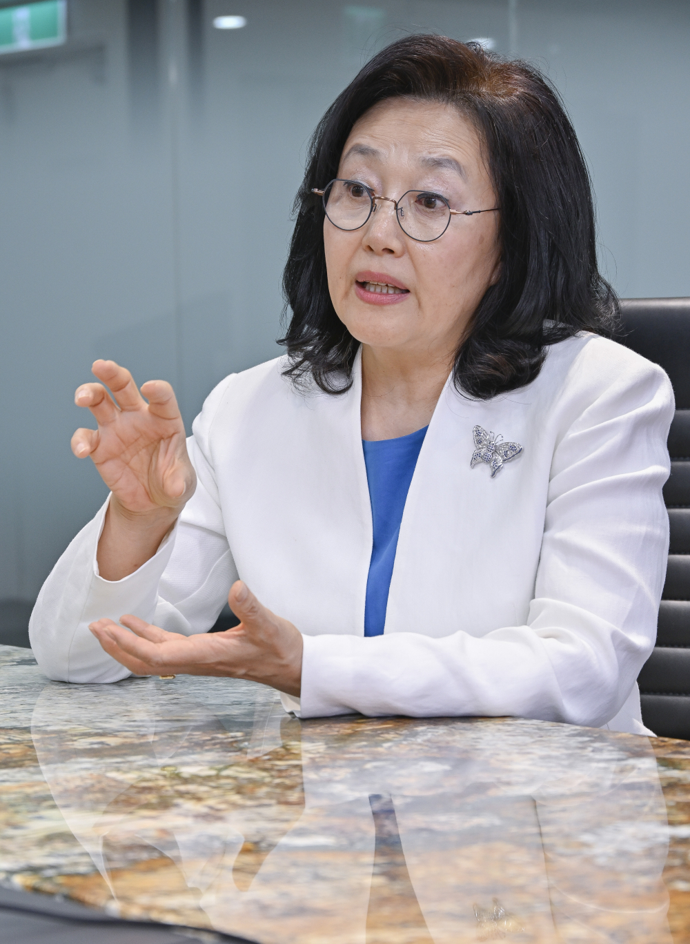 ▲박영선 전 중소벤처기업부 장관이 11일 서울 강남구 이투데이빌딩에서 이투데이와 인터뷰를 하고 있다. 조현호 기자 hyunho@ (이투데이DB)
