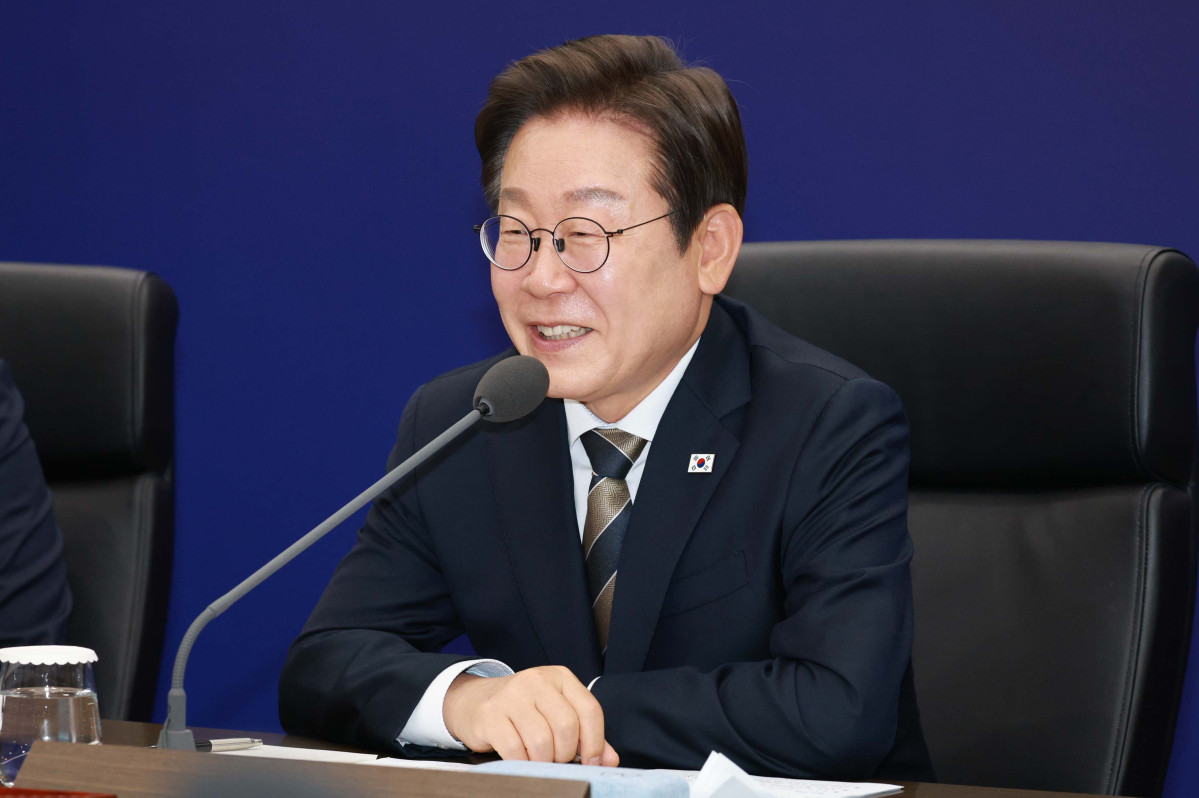 ▲이재명 대통령이 20일 울산전시컨벤션센터에서 열린 인공지능(AI) 글로벌 협력 기업 간담회에서 발언하고 있다. (대통령실통신사진기자단)