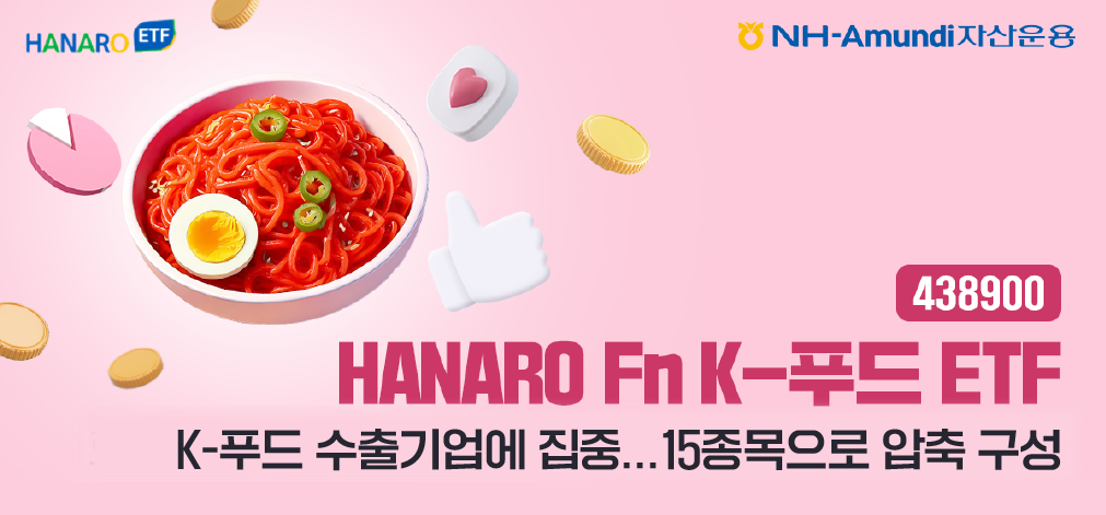NH아문디자산운용, HANARO Fn K-푸드 '리모델링'…수출기업 집중 투자