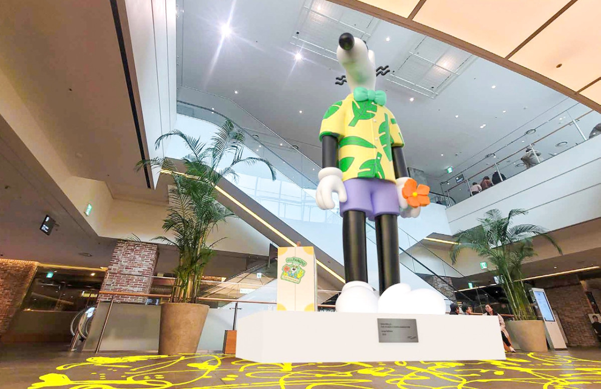 ▲ 판교점에 설치 예정인 글로벌 팝 아티스트 스티븐 해링턴의 대형 강아지 캐릭터  ‘멜로’ 작품. (사진제공=현대백화점)