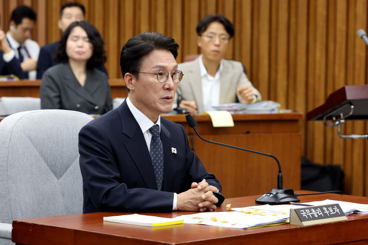 ▲김민석 국무총리 후보자가 24일 서울 여의도 국회에서 열린 인사청문회에서 의원 질의에 답하고 있다. 신태현 기자 holjjak@