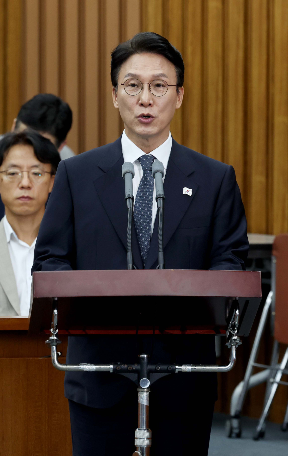 ▲김민석 국무총리 후보자가 24일 서울 여의도 국회에서 열린 인사청문회에서 모두발언을 하고 있다. 신태현 기자 holjjak@