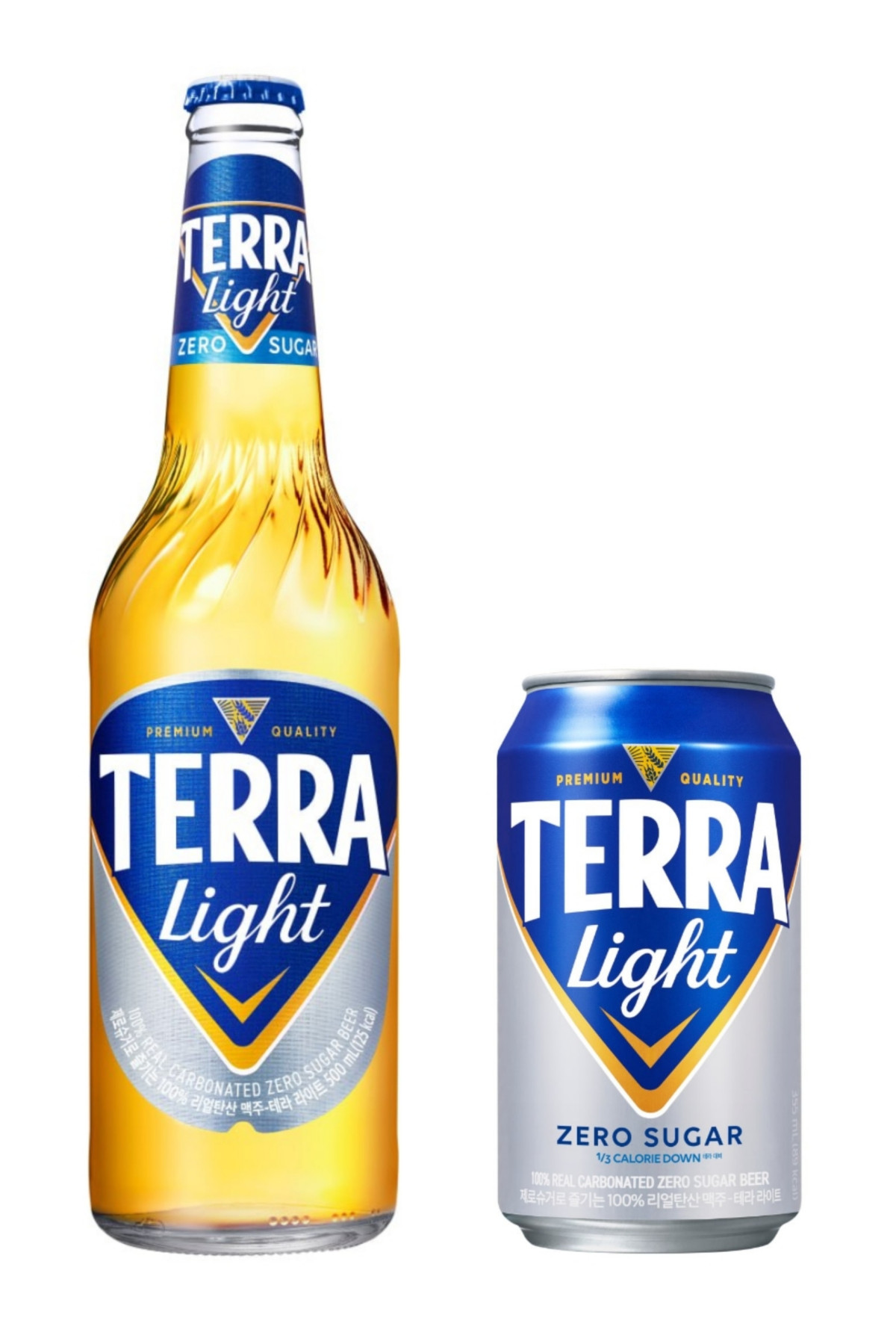 ▲하이트진로의 맥주 브랜드 '테라 라이트'. (사진제공=하이트진로)