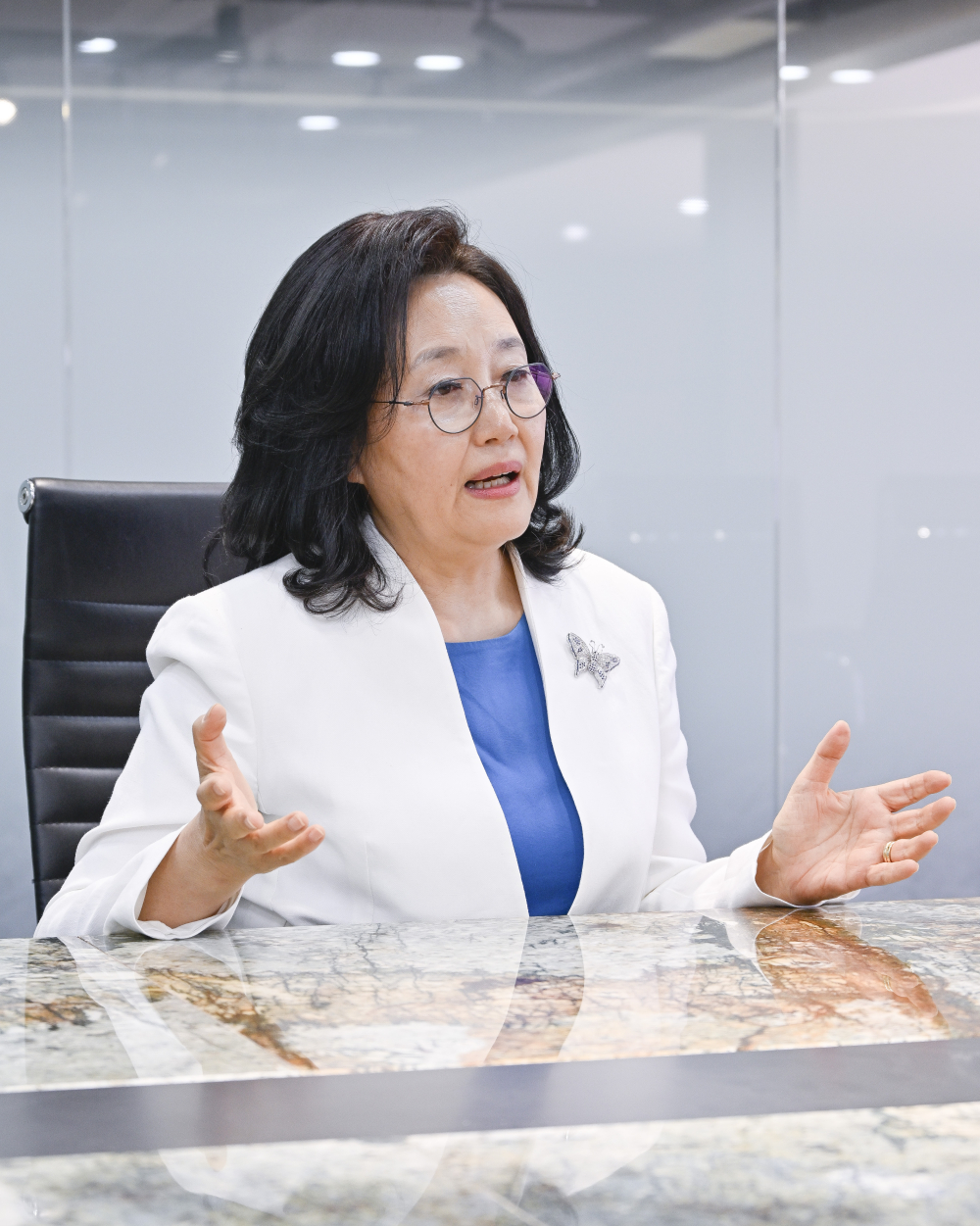▲박영선 전 중소벤처기업부 장관이 11일 서울 강남구 이투데이빌딩에서 이투데이와 인터뷰를 하고 있다. 조현호 기자 hyunho@ (이투데이DB)