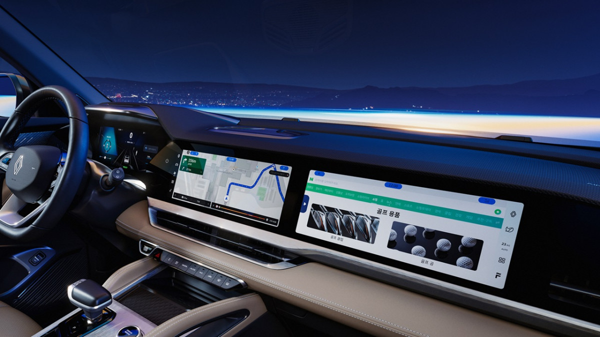 ▲그랑 콜레오스 _openR 파노라마 스크린 (사진=르노코리아)