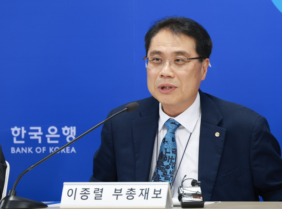 ▲이종렬 한국은행 부총재보가 25일 오전 서울 중구 한국은행에서 열린 금융안정보고서(2025년 6월) 설명회에서 발언하고 있다. (한국은행)