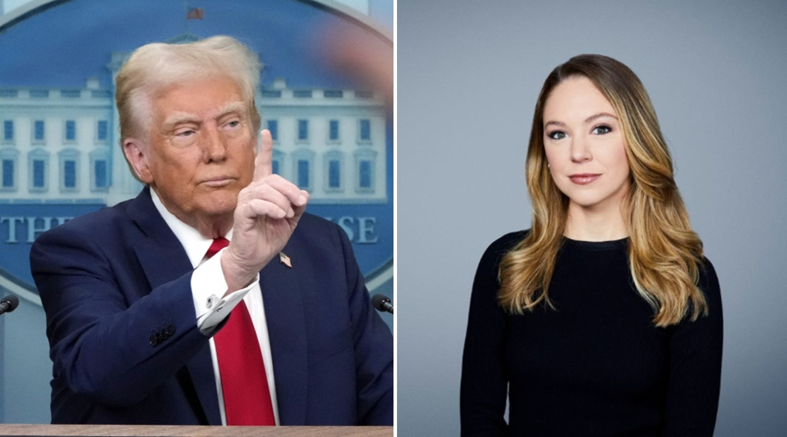 ▲도널드 트럼프 미국 대통령이 CNN의 "이란 공습으로 인한 핵 시설 파괴는 제한적"이라는 보도를 정면으로 반박했다. 사진 오른쪽은 미국 국가정보당국(DIA) 전투평가서를 근거로 해당 내용을 보도한 CNN 나타샤 버트랜드 특파원. AP뉴시스ㆍCNN 동영상 캡처