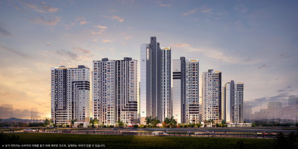 ▲‘오퍼스 한강 스위첸’ 투시도. (사진제공=KCC건설)