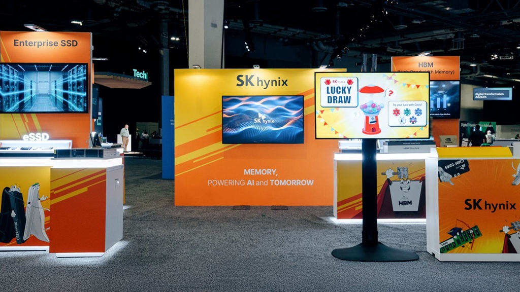 ▲ ‘HPE 디스커버 2025’ 부스 전경. (자료제공=SK하이닉스)