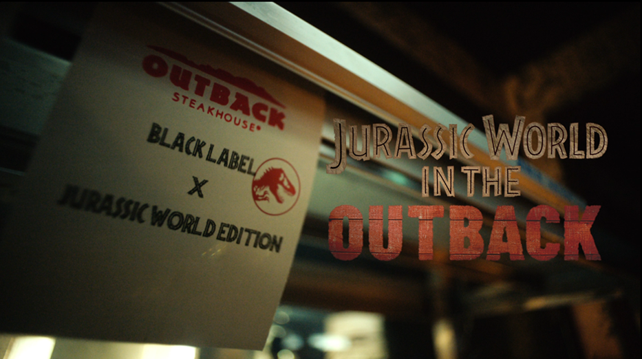 ▲아웃백스테이크하우스 '쥬라기월드' 컬래버 (사진제공=다이닝브랜즈그룹)