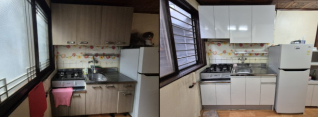 ▲(왼쪽부터)'희망의 집수리' 전후 모습. (사진제공=서울시)