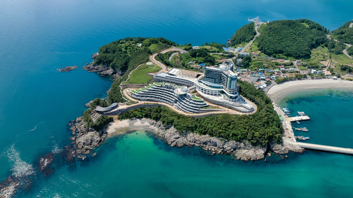 ▲7월 5일 개장하는 '쏠비치 남해' 항공뷰 전경. (사진제공=대명소노)