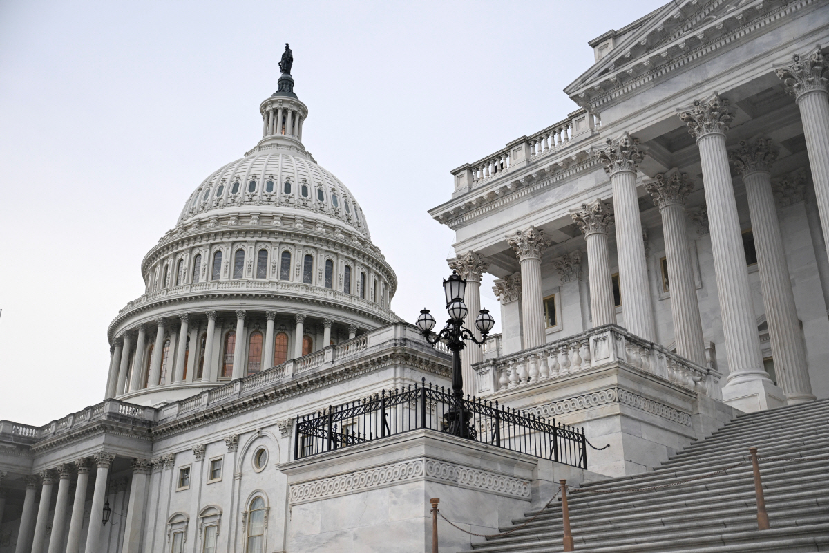 ▲28일(현지시간) 미국 워싱턴D.C. 국회의사당 돔이 보인다. 로이터연합뉴스