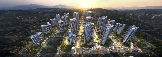 ▲미아9-2구역 재건축사업지 조감도(자료제공=현대건설)