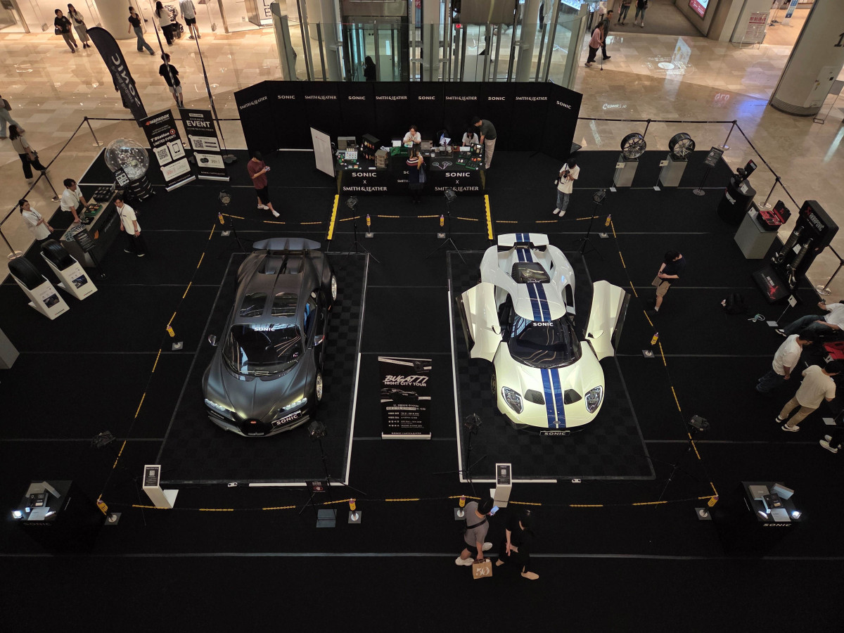 ▲한국앤컴퍼니그룹 소닉모터스가 서울 송파구 롯데월드타워&몰에서 운영 중인 브랜드 팝업 전시 현장 전경 (사진=한국앤컴퍼니그룹)