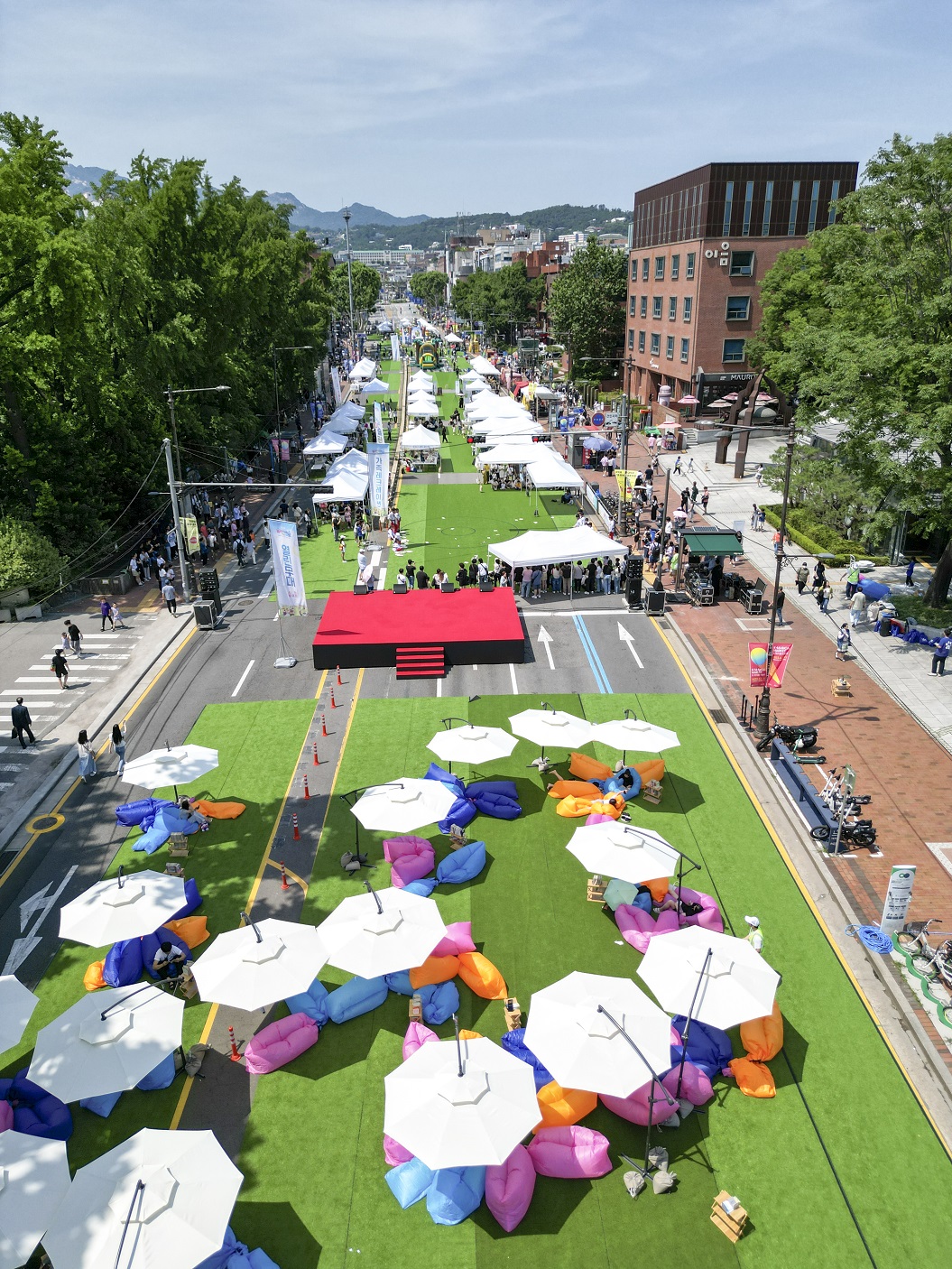 ▲종로구 대학로 차없는 거리 행사. (사진제공=종로구)