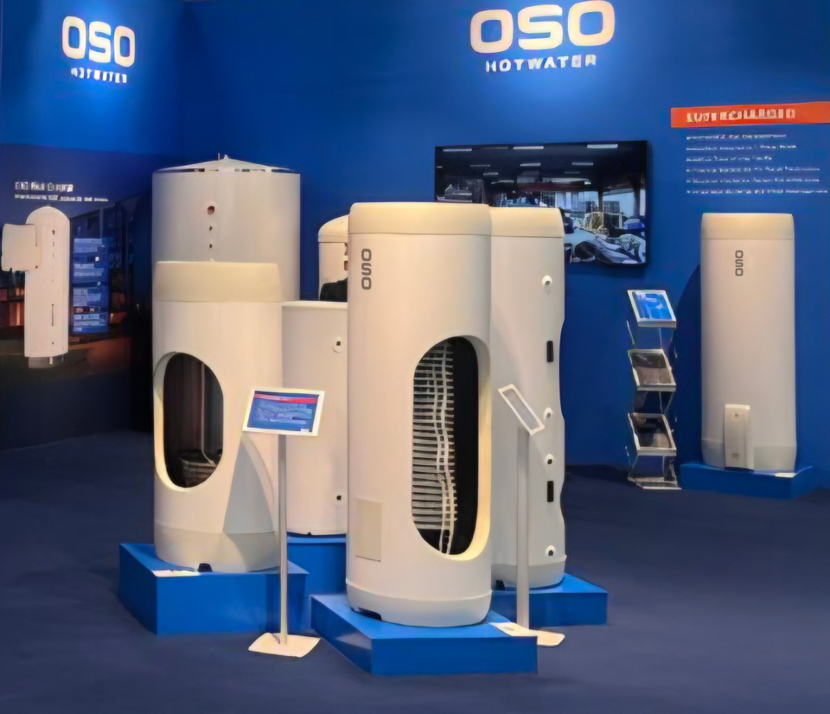 ▲올 초 독일 프랑크푸르트에서 열린 세계 최대 규모 냉난방공조 전시회인 ‘ISH 2025’에 참가한 OSO의 부스 전경 (자료제공=LG전자)
