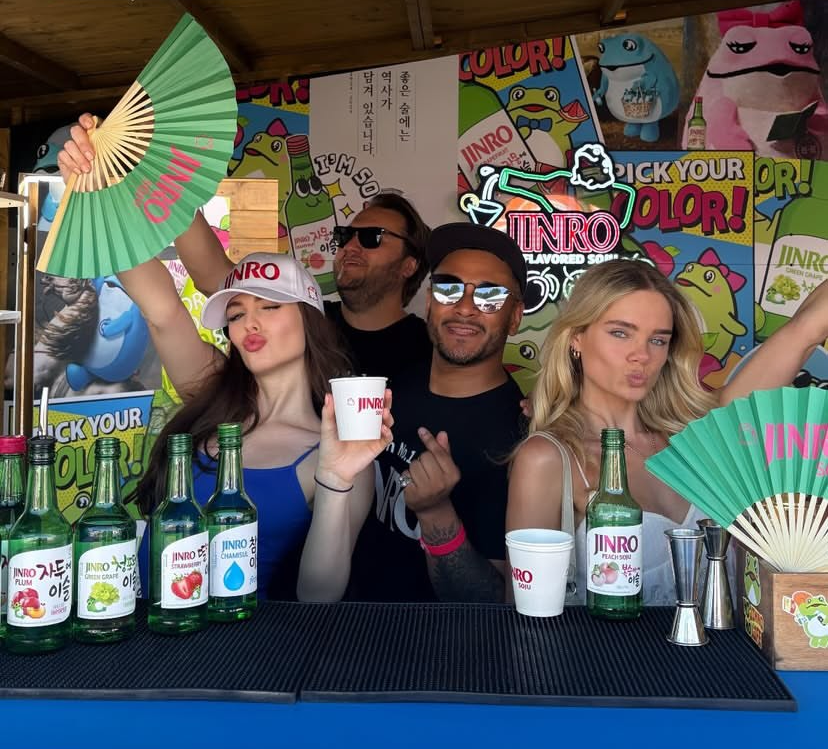 ▲영국 런던에서 열린 '테이스트 오브 런던 2025'의 하이트진로 부스 '진로 디스커버리 바'. (사진제공=하이트진로)