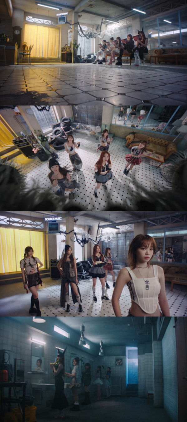 ▲르세라핌 일본 싱글 4집 DIFFERENT MV 갈무리(사진제공=쏘스뮤직)