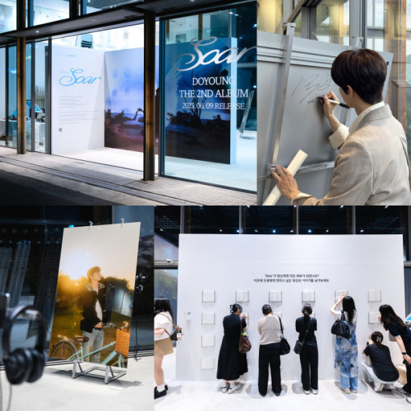 ▲NCT 도영 두 번째 앨범 청음형 전시 현장 이미지(사진제공=SM엔터테인먼트)