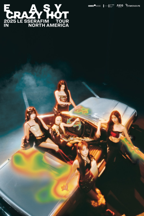 ▲르세라핌 북미투어 메인 포스터(사진제공=쏘쓰뮤직)