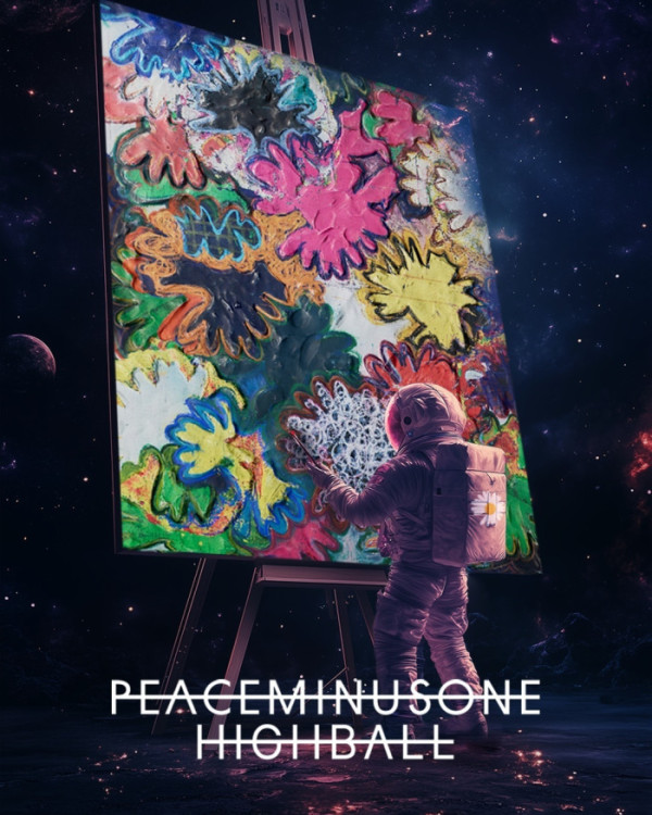 ▲지드래곤이 직접 그린 아트워크 버전의 피스마이너스원 프리미엄 하이볼(사진제공=갤럭시코퍼레이션)