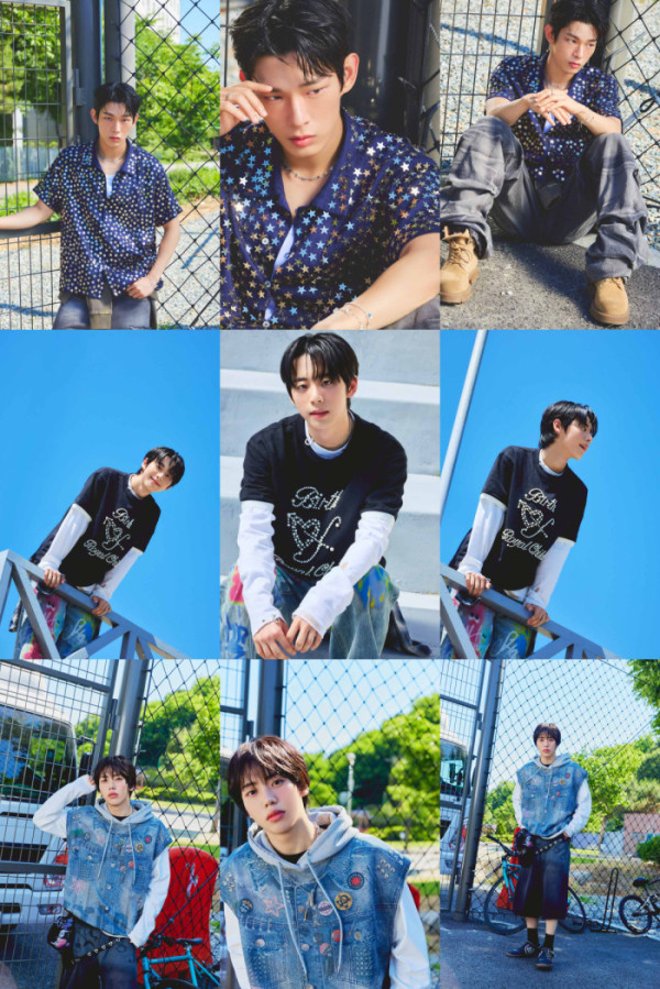 ▲아홉 스티븐(위부터), 서정우, 차웅기 개인 콘셉트 사진(사진제공=F&F엔터테인먼트)