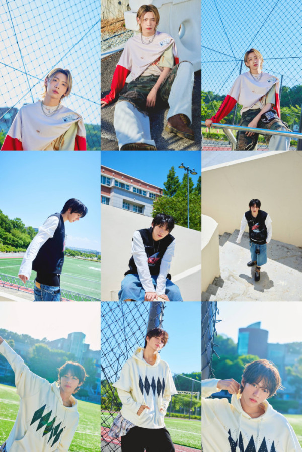 ▲아홉 장슈아이보(위부터), 박한, 제이엘 개인 콘셉트 사진(사진제공=F&F엔터테인먼트)